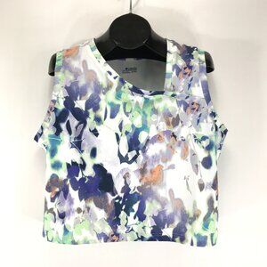 Columbia Performance Cropped Tank Top Women's Plus XXL Asymmetrical Activewear